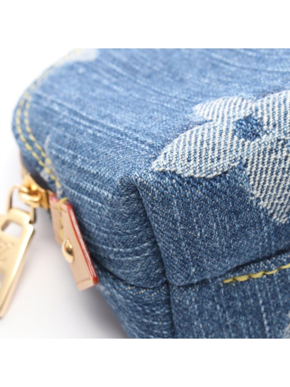 Louis Vuitton Pouch Pochette tee PM Blue Denim Leather - Picture 5 of 5